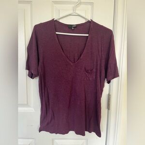 Wilfred:  Purple V-neck Tee
